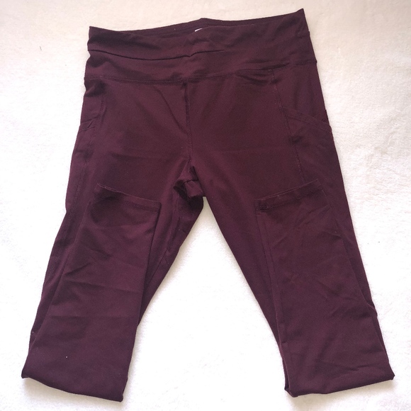Forever 21 Maroon Leggings with Pockets - Picture 3 of 3